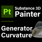 [ Substance 3D Painter ] Curvature（エッジ ウェア）の作成方法