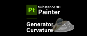 [ Substance 3D Painter ] Curvature（エッジ ウェア）の作成方法